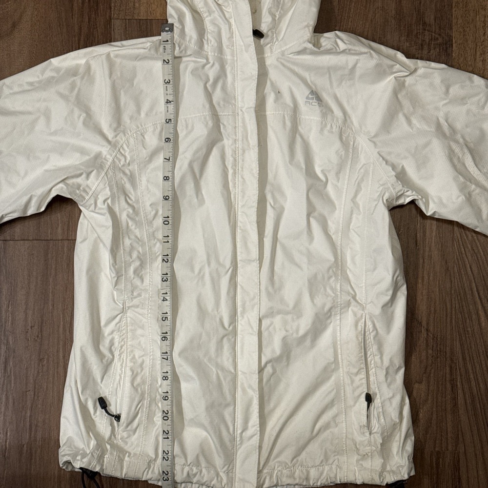 Y2K Nike ACG Fit Storm 3 Jacket‎ Sz Small S Full Zip Fair Condition White - Picture 12 of 16